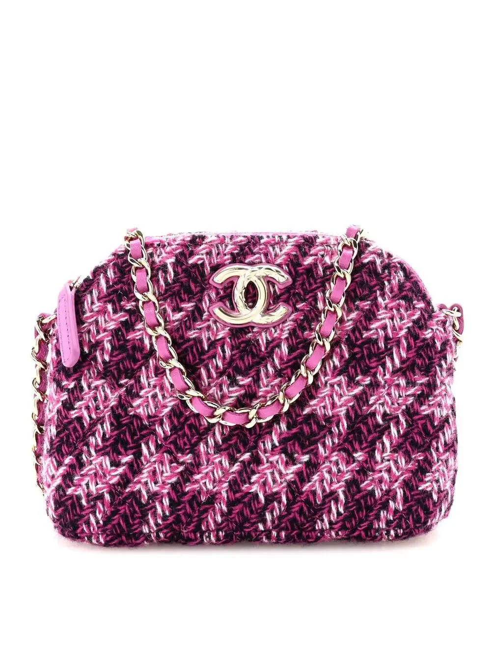 Chanel Tweed Quilted Mini Clutch With #321558C17B